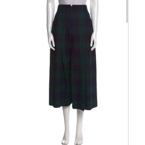 ESCADA | Green Navy Plaid Midi Skirt Size 6